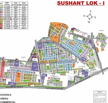 sushant-lok-1-map